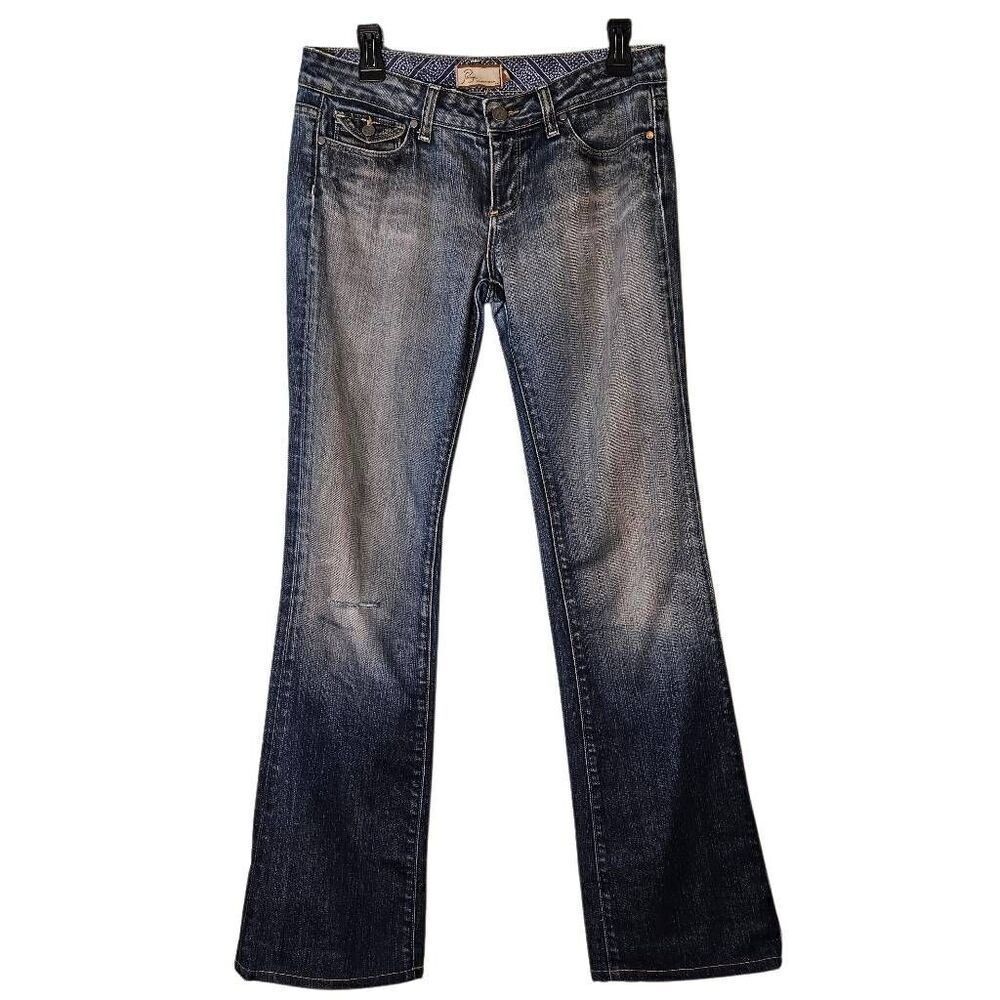 Paige Venice boot cut distressed low rise jeans. 29. #851
